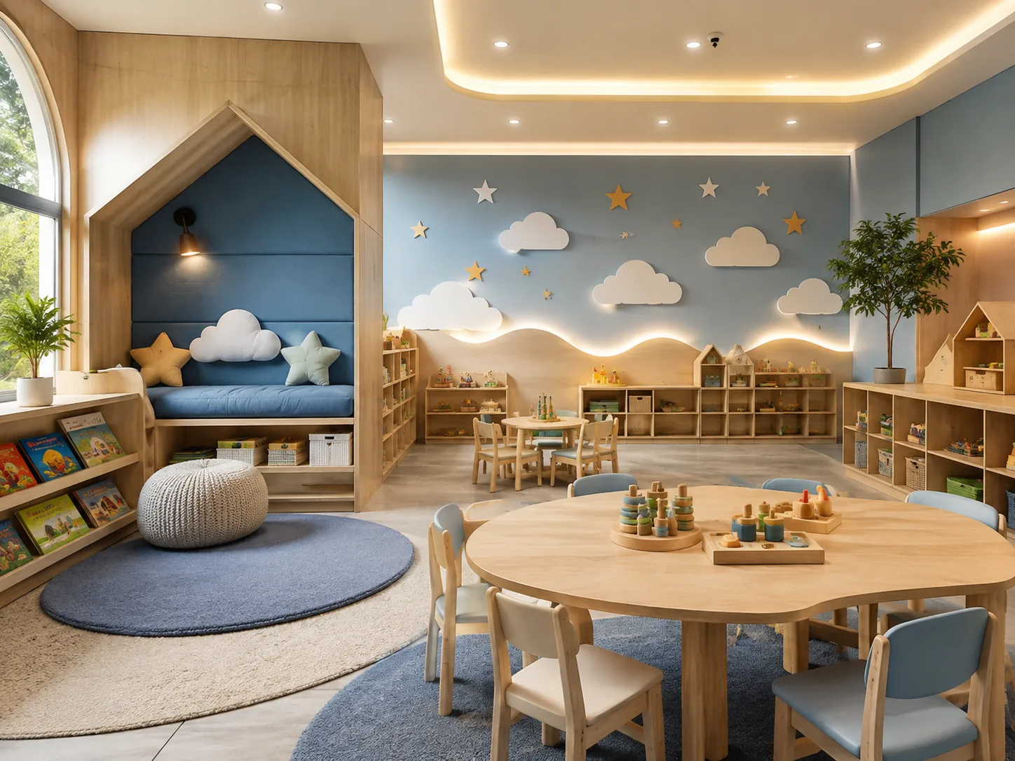Preschool classroom interior